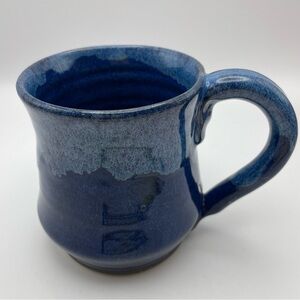Handmade Beautiful! Blue Coffee/Tea Mug, Signed JHM 2016. Excellent Condition!
